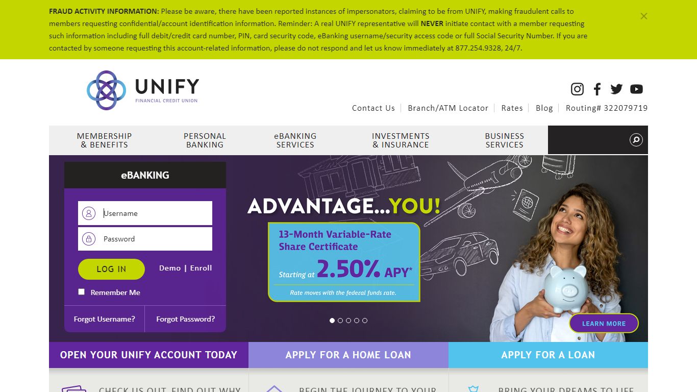 Home | UNIFY Financial Credit Union